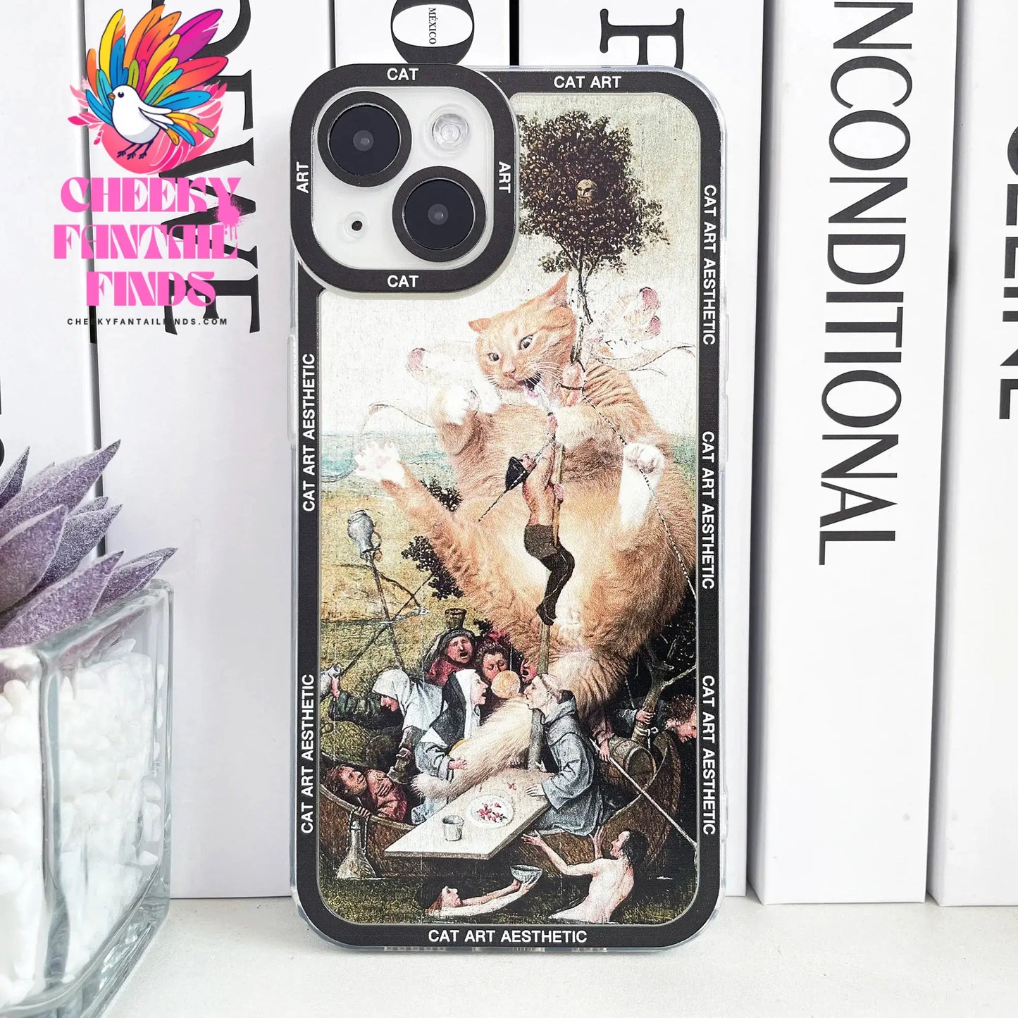 Case for iPhone Van Gogh Gustav Klimt Mona Lisa Edvard Munch The Scream Hieronymus Bosch Fun Cat Art Funda Aesthetic Phone Cover Cheeky Fantail Finds