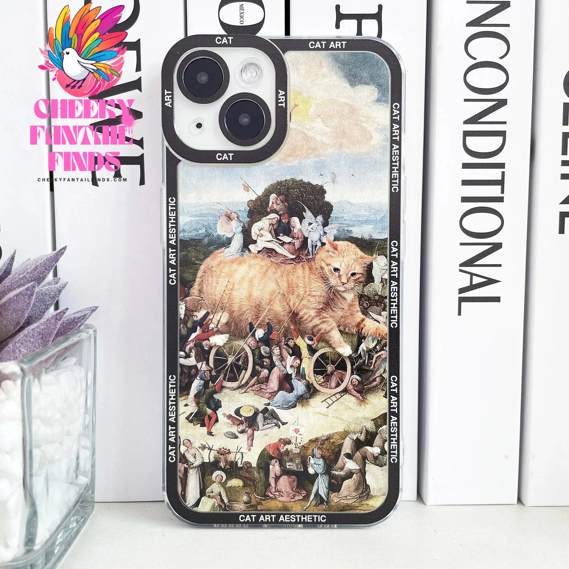 Case for iPhone Van Gogh Gustav Klimt Mona Lisa Edvard Munch The Scream Hieronymus Bosch Fun Cat Art Funda Aesthetic Phone Cover Cheeky Fantail Finds