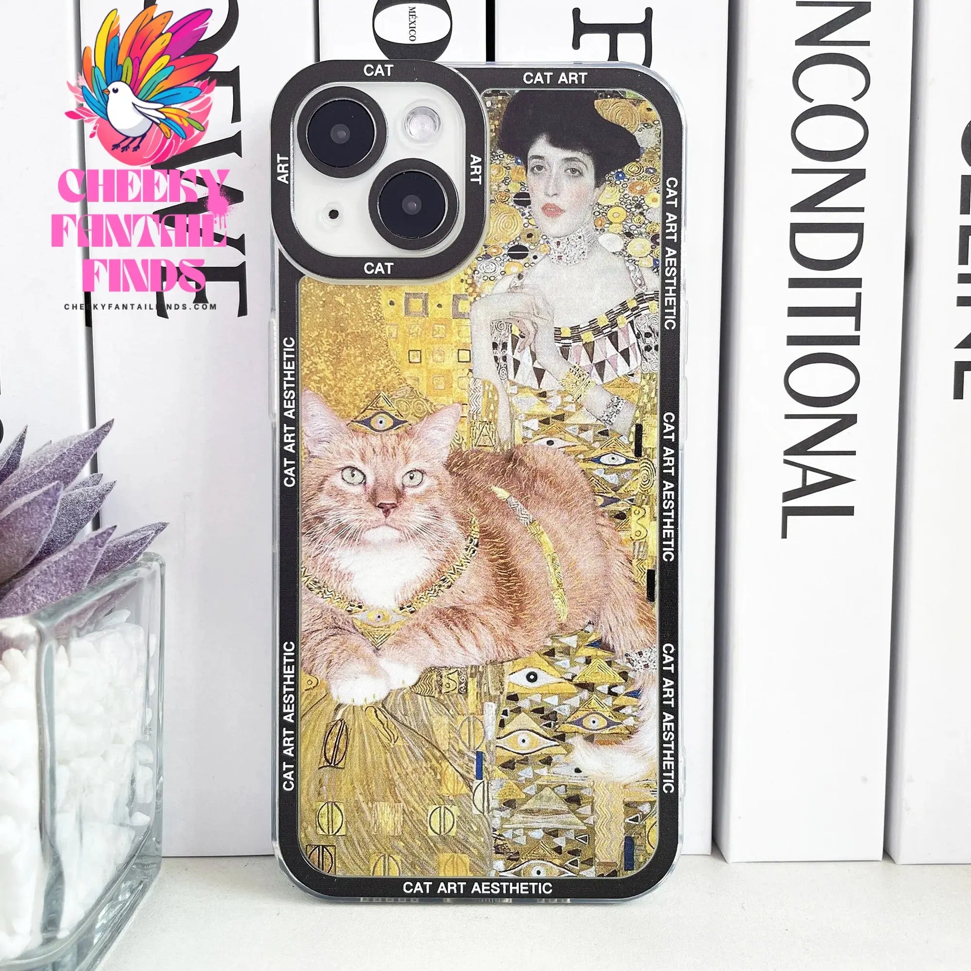 Case for iPhone Van Gogh Gustav Klimt Mona Lisa Edvard Munch The Scream Hieronymus Bosch Fun Cat Art Funda Aesthetic Phone Cover Cheeky Fantail Finds