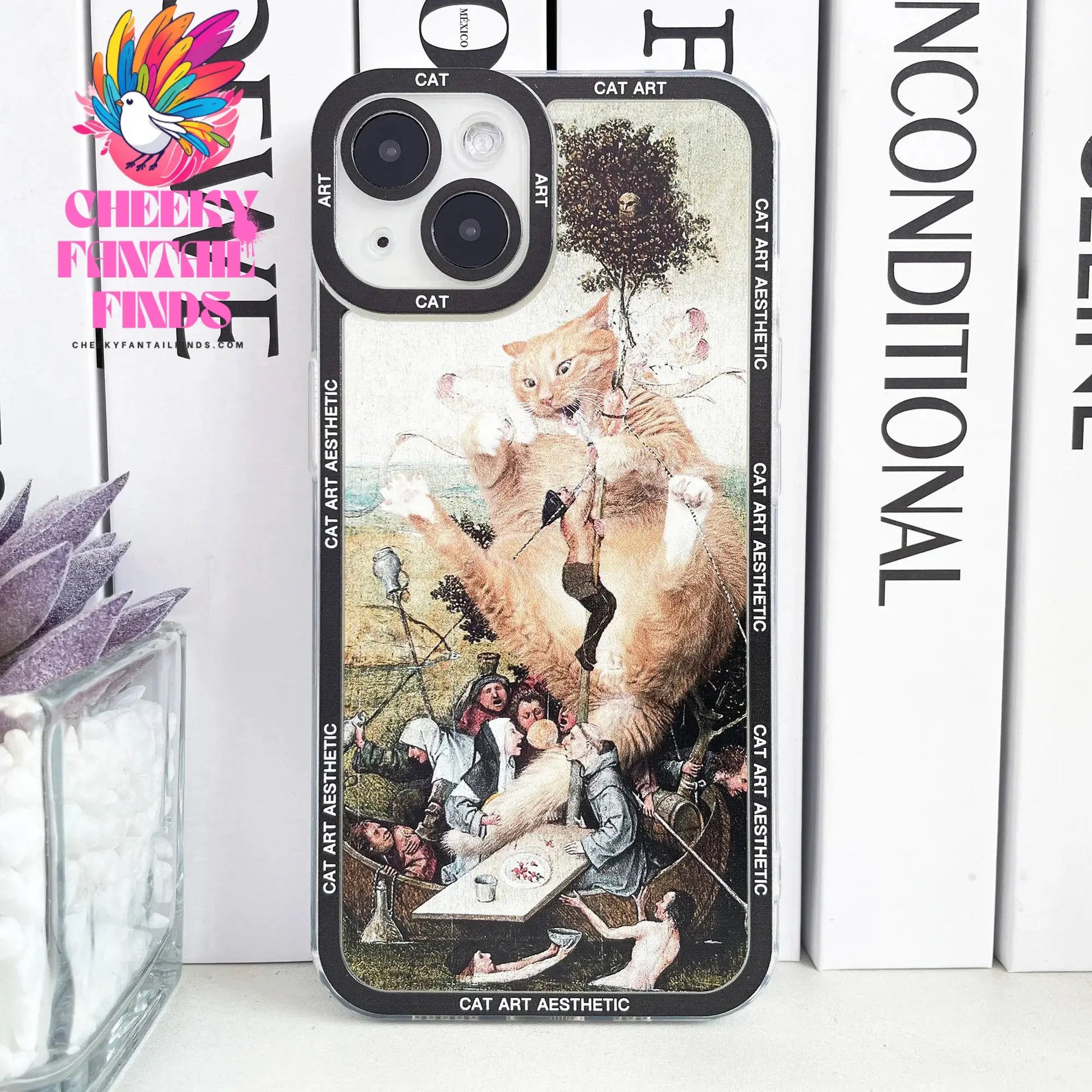 Case for iPhone Van Gogh Gustav Klimt Mona Lisa Edvard Munch The Scream Hieronymus Bosch Fun Cat Art Funda Aesthetic Phone Cover Cheeky Fantail Finds