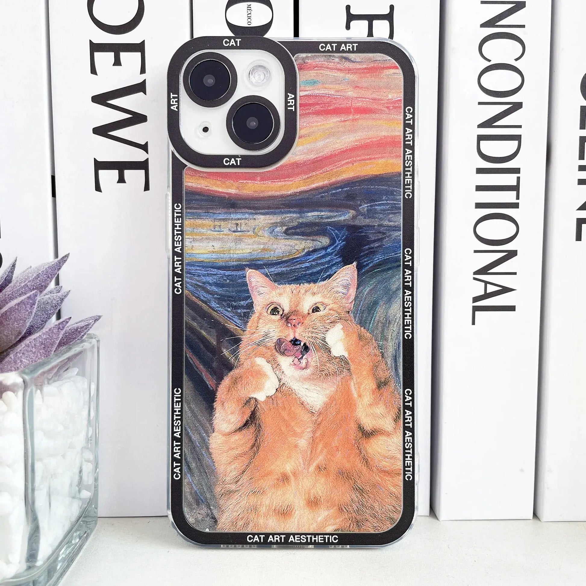 Case for iPhone Van Gogh Gustav Klimt Mona Lisa Edvard Munch The Scream Hieronymus Bosch Fun Cat Art Funda Aesthetic Phone Cover Cheeky Fantail Finds