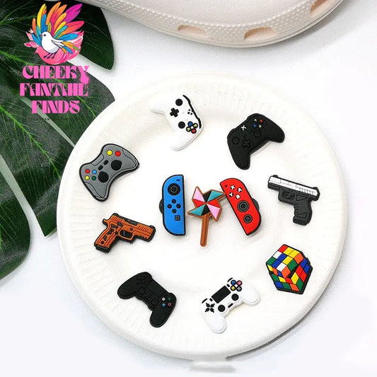 Casual Game Handle Hole Shoe Accessories PVC Soft Rubber Buckle Cheeky Fantail Finds