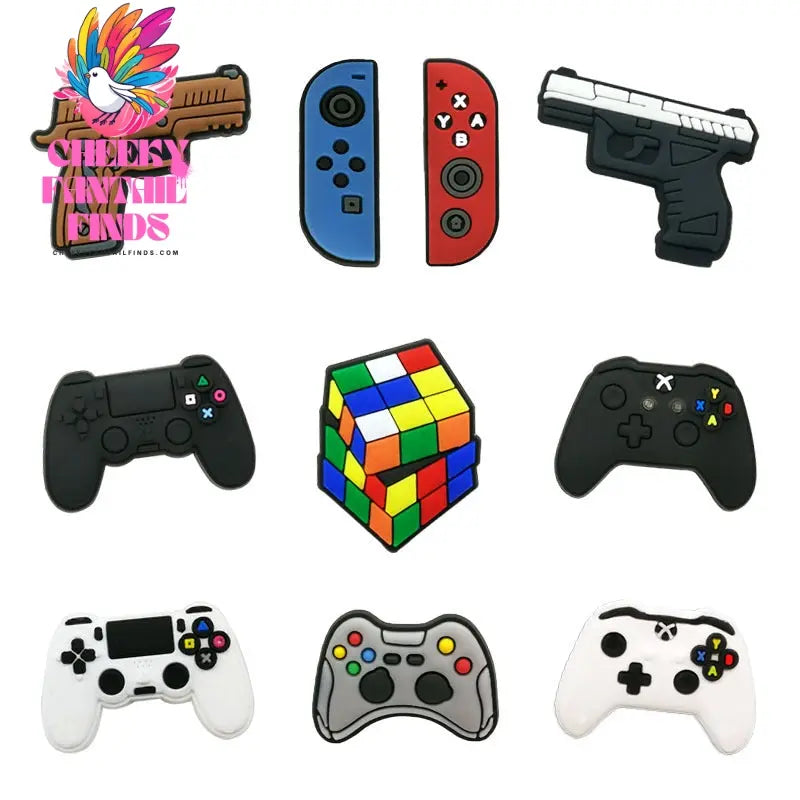 Casual Game Handle Hole Shoe Accessories PVC Soft Rubber Buckle Cheeky Fantail Finds