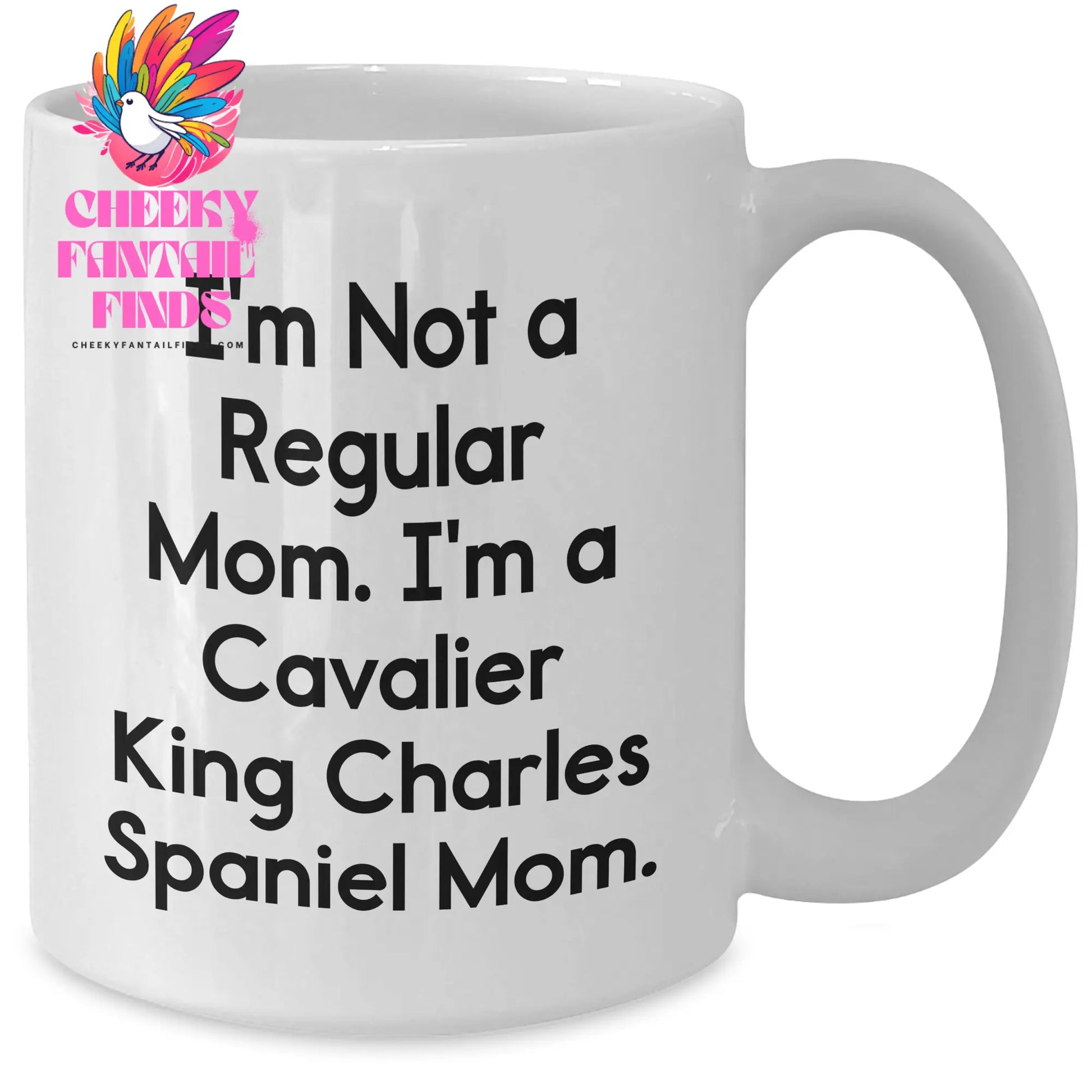 Cavalier King Charles Spaniel Dog Mom Funny White Coffee Mugs Gifts from Family Friends, Gifts for Men Women, Father's Day Unique - Additional
