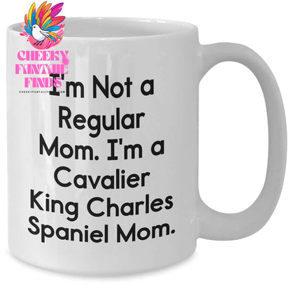 Cavalier King Charles Spaniel Dog Mom Funny White Coffee Mugs Gifts from Family Friends, Gifts for Men Women, Father's Day Unique - Additional