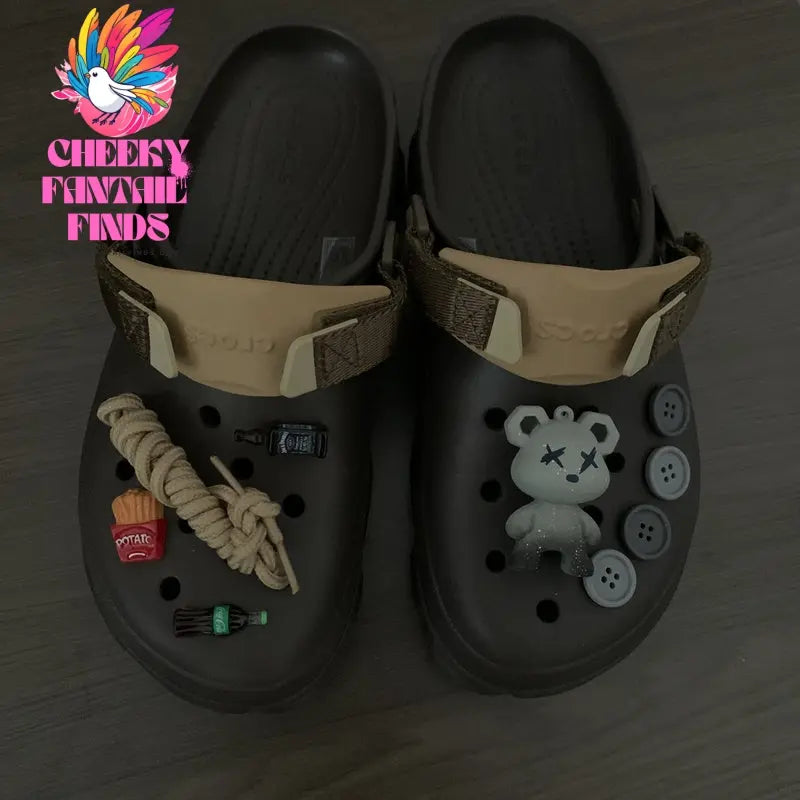 Cave Shoes Flower Men's Shoe Buckle Decorative Accessories Cheeky Fantail Finds