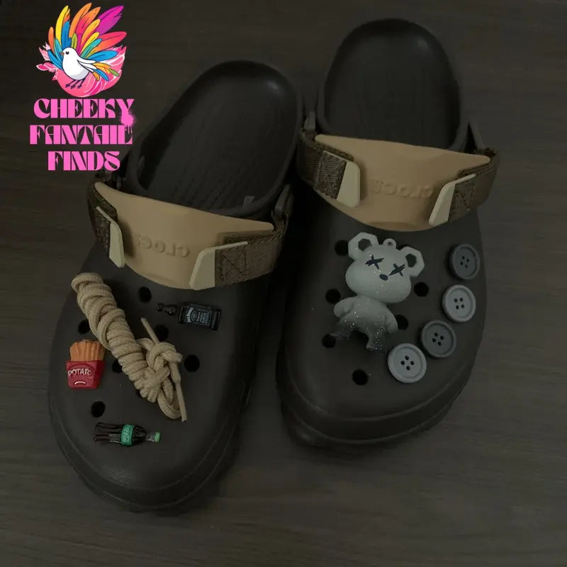Cave Shoes Flower Men's Shoe Buckle Decorative Accessories Cheeky Fantail Finds