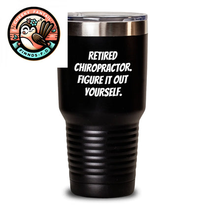 Chiropractor Gifts from Men, Funny Quote Tumbler for Chiropractor, Father's Day Unique Gifts for Him - Main