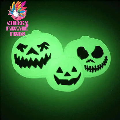 Christmas Nightmare PVC Shoe Charms Luminous Vampire Bat Sandals Accessories Ghost Pumpkin Shoe Decorations Halloween Kids Gifts Cheeky Fantail Finds