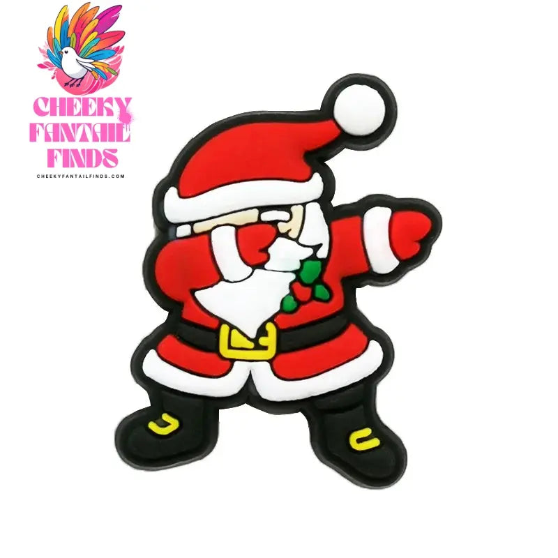 Christmas Pins for Shoe Christmas Hat Santa Deer Jingle Bell Shoe Charms for Kids Women Men Party Shoe Accessories Decorations - Cheeky Fantail Finds