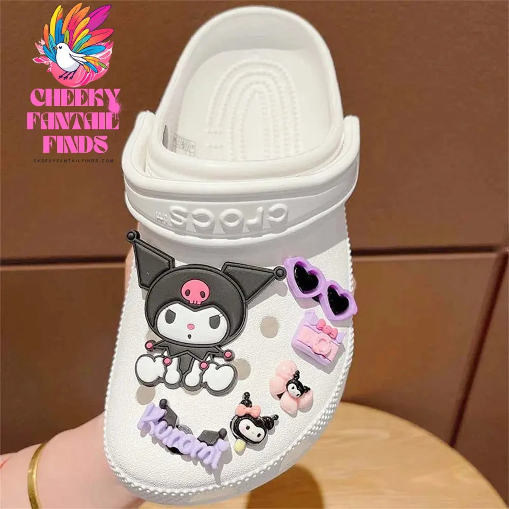 Cinnamoroll Shoe Charm Set LED DIY Shoe Decorations Accessories for Slides Sandals Clogs Gift Cheeky Fantail Finds