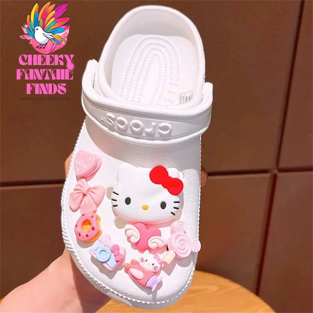 Cinnamoroll Shoe Charm Set LED DIY Shoe Decorations Accessories for Slides Sandals Clogs Gift Cheeky Fantail Finds
