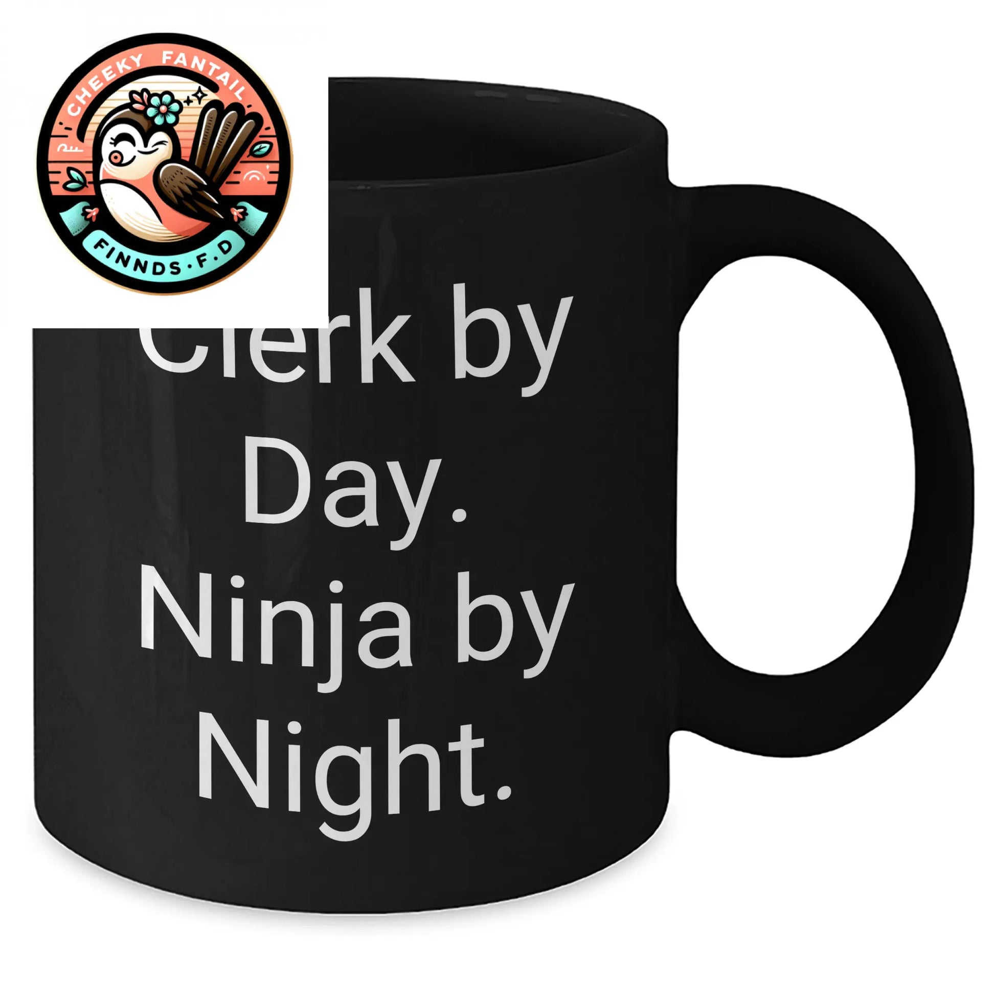 Clerk By Day Funny Gifts for Men from Coworkers - Black Coffee Mug - Father's Day Unique - Additional