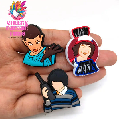 Cool Boy Shoe Charms for Clogs Sandals Decoration Shoe Accessories Charms for Men Gifts Cheeky Fantail Finds