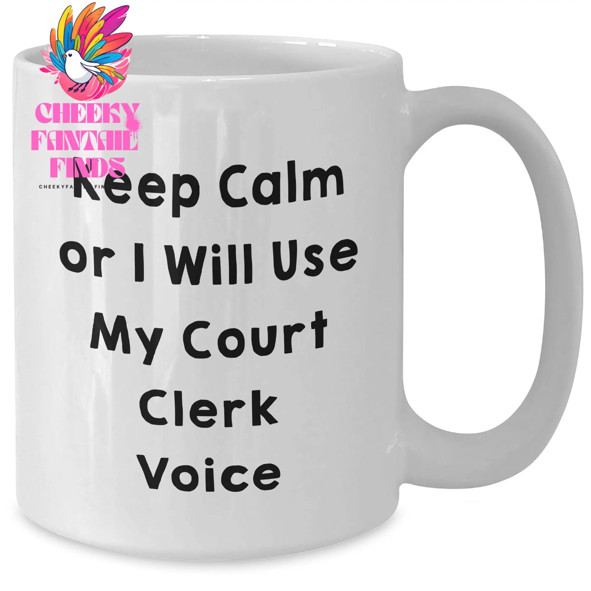 Court Clerk Humor White Coffee Mug, Funny Gifts from Friends, Family, or Coworkers for Dad's Father's Day - Additional