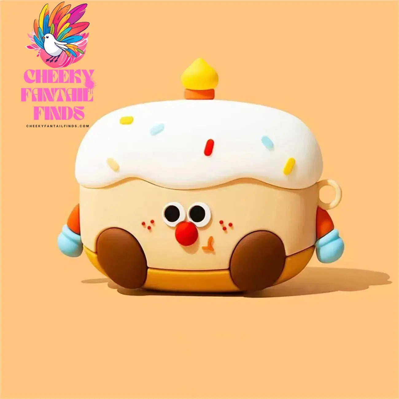 Cover for AirPods 4 2024 3D Cartoon Cute Earphone Earbuds Cover for AirPods 4 Charging Protective Silicone Case Cheeky Fantail Finds