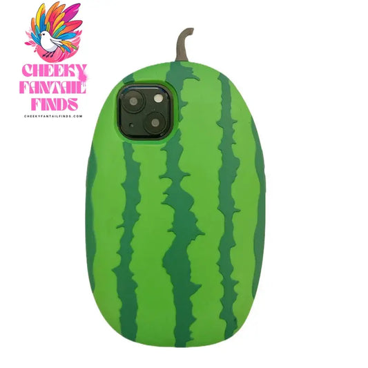 Creative INS 3D Watermelon Funny Silicon Phone Case for iPhone 15 14 Plus 13 Pro Max Back Phone Cover for 12 Pro Cheeky Fantail Finds