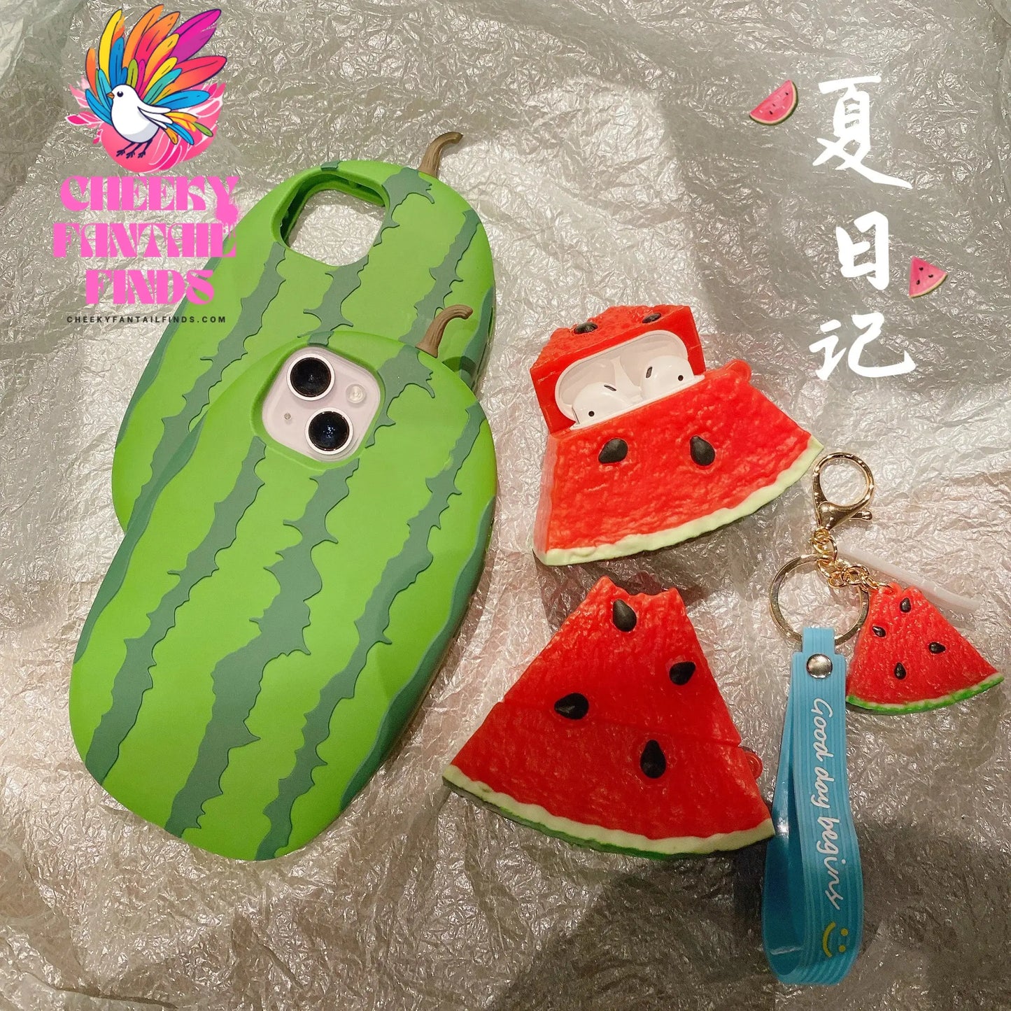 Creative INS 3D Watermelon Funny Silicon Phone Case for iPhone 15 14 Plus 13 Pro Max Back Phone Cover for 12 Pro Cheeky Fantail Finds