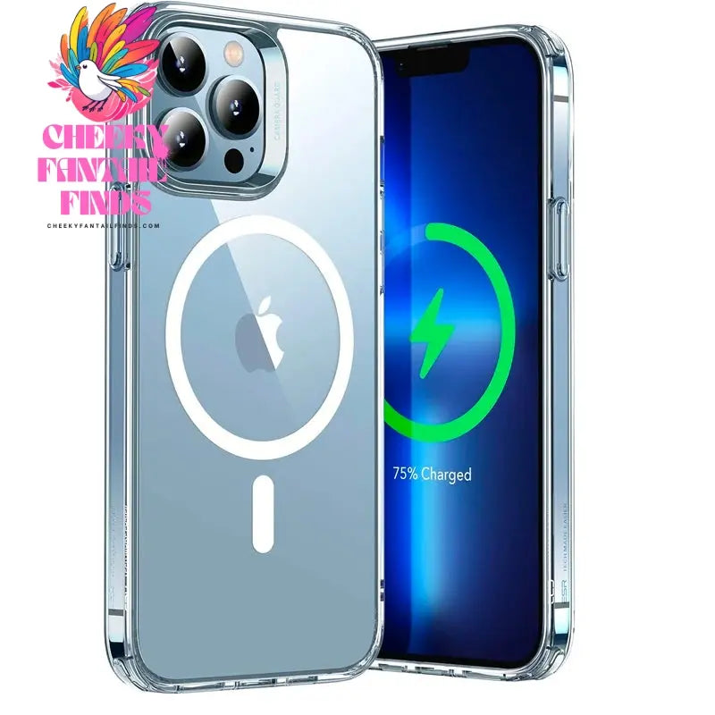 Crystal Clear Magnetic Phone Case for Wireless Charge iPhone 16 15 14 Pro Max Plus 12 13 Mini 11 Mobile Cases Shockproof Cover Cheeky Fantail Finds