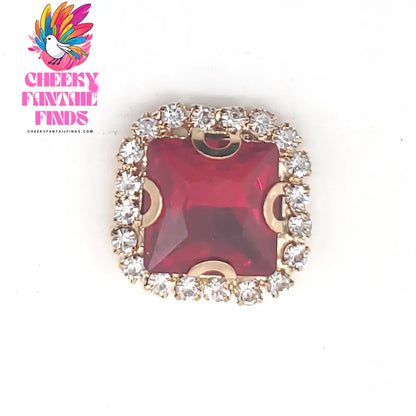 Crystal Diamond Gem Hole Shoes Accessories Shoe Buckle Cheeky Fantail Finds