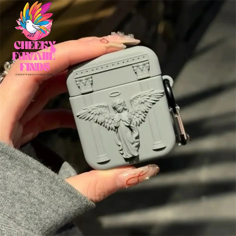 Cute 3D Prayer Angel Silicone Case For Airpods 4 3 2 1 Wireless Charging Protective Shell Soft Cover Cover For Airpods Pro 2 Box Cheeky Fantail Finds