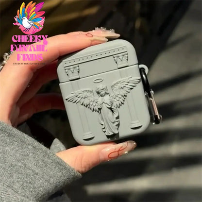 Cute 3D Prayer Angel Silicone Case For Airpods 4 3 2 1 Wireless Charging Protective Shell Soft Cover Cover For Airpods Pro 2 Box Cheeky Fantail Finds