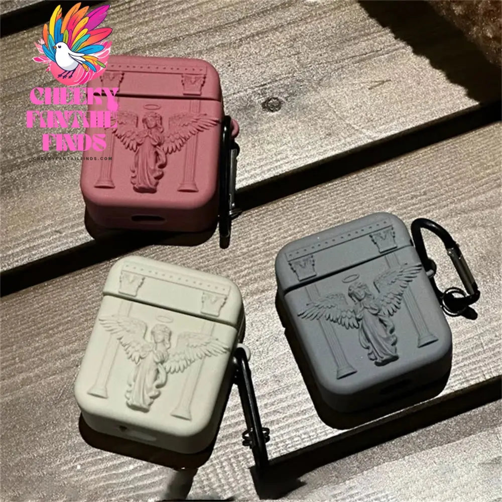 Cute 3D Prayer Angel Silicone Case For Airpods 4 3 2 1 Wireless Charging Protective Shell Soft Cover Cover For Airpods Pro 2 Box Cheeky Fantail Finds