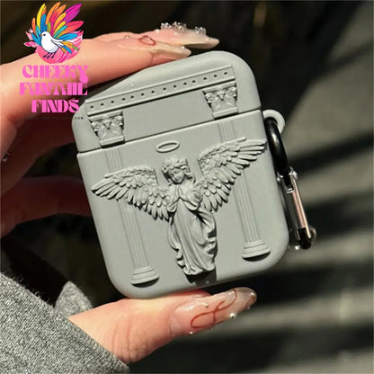 Cute 3D Prayer Angel Silicone Case For Airpods 4 3 2 1 Wireless Charging Protective Shell Soft Cover Cover For Airpods Pro 2 Box Cheeky Fantail Finds