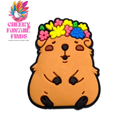Cute Animals Capybara Shoe Charms for Shoe Accessories Charms Clogs Bubble Slides Shoe DIY Shoe Decoration Party Gift Cheeky Fantail Finds
