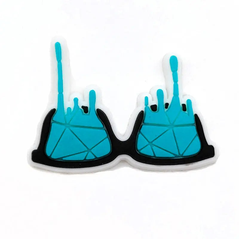 Cute Cartoon Hole Shoe Flower Accessories Cheeky Fantail Finds