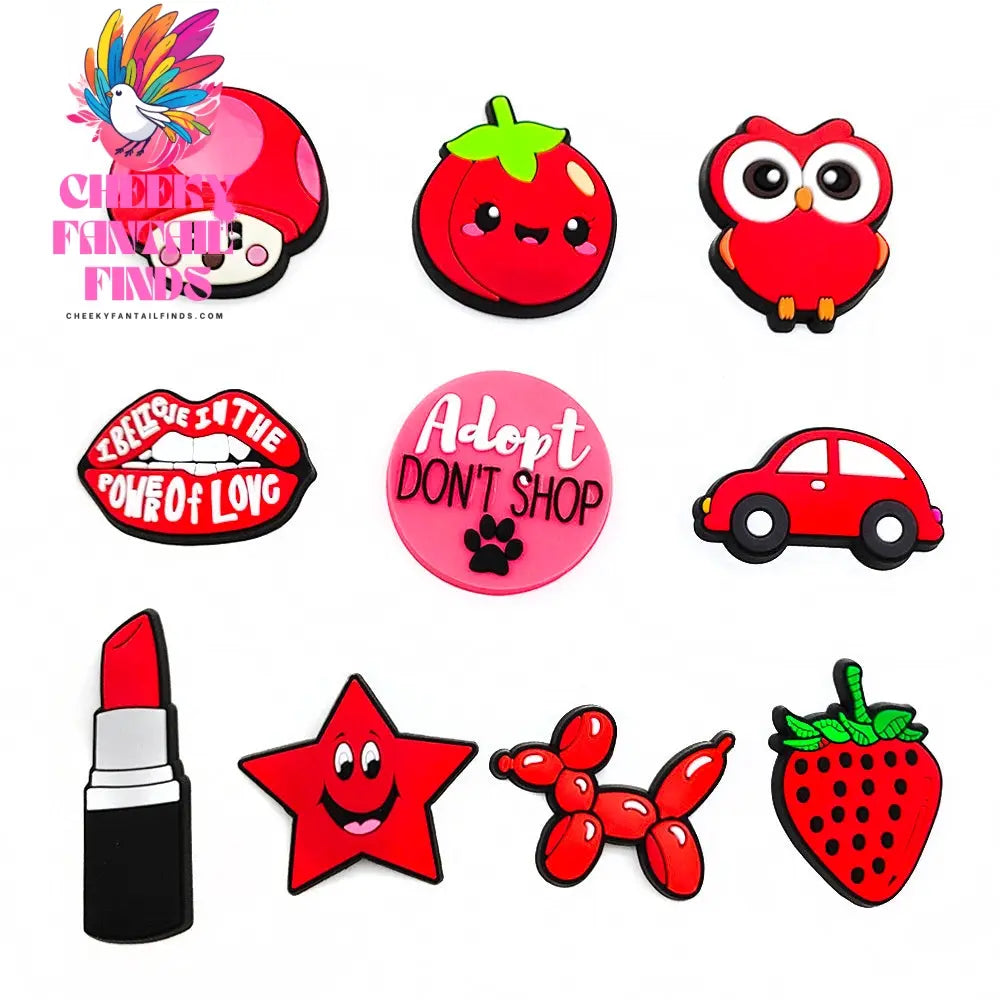Cute Cartoon Hole Shoe Flower Accessories Cheeky Fantail Finds
