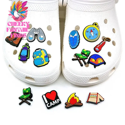 Cute Cartoon Hole Shoe Flower Diy Shoe Accessories Camping Garden Cheeky Fantail Finds