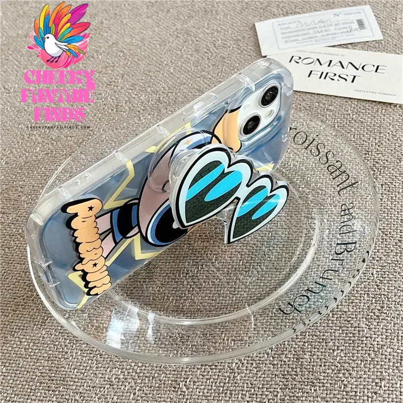 Cute Cartoon Powerpuff Girls sunglasses Cover for iPhone 11 12 13 14 15 Pro Max Plus X XS XR Soft Tpu Phone Case Cheeky Fantail Finds