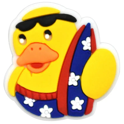 Cute Duck Summer Shoe Charms for Clogs Accessories Charms Clogs Bubble Slides Shoe DIY Shoe Decoration Charms Kids Party Gift - Cheeky Fantail Finds