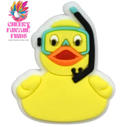 Cute Duck Summer Shoe Charms for Clogs Accessories Charms Clogs Bubble Slides Shoe DIY Shoe Decoration Charms Kids Party Gift - Cheeky Fantail Finds