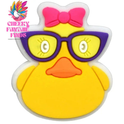 Cute Duck Summer Shoe Charms for Clogs Accessories Charms Clogs Bubble Slides Shoe DIY Shoe Decoration Charms Kids Party Gift - Cheeky Fantail Finds