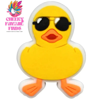 Cute Duck Summer Shoe Charms for Clogs Accessories Charms Clogs Bubble Slides Shoe DIY Shoe Decoration Charms Kids Party Gift - Cheeky Fantail Finds