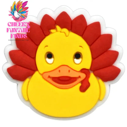 Cute Duck Summer Shoe Charms for Clogs Accessories Charms Clogs Bubble Slides Shoe DIY Shoe Decoration Charms Kids Party Gift - Cheeky Fantail Finds