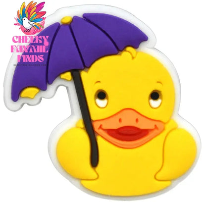 Cute Duck Summer Shoe Charms for Clogs Accessories Charms Clogs Bubble Slides Shoe DIY Shoe Decoration Charms Kids Party Gift - Cheeky Fantail Finds