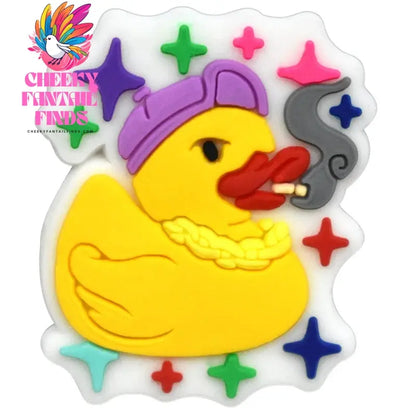 Cute Duck Summer Shoe Charms for Clogs Accessories Charms Clogs Bubble Slides Shoe DIY Shoe Decoration Charms Kids Party Gift - Cheeky Fantail Finds