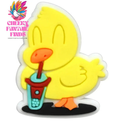 Cute Duck Summer Shoe Charms for Clogs Accessories Charms Clogs Bubble Slides Shoe DIY Shoe Decoration Charms Kids Party Gift - Cheeky Fantail Finds