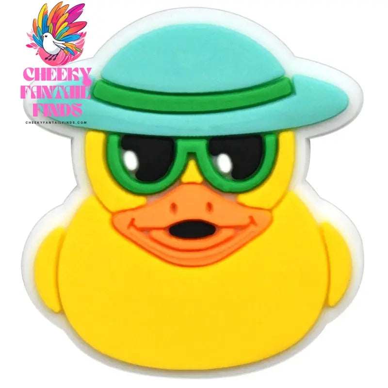 Cute Duck Summer Shoe Charms for Clogs Accessories Charms Clogs Bubble Slides Shoe DIY Shoe Decoration Charms Kids Party Gift - Cheeky Fantail Finds
