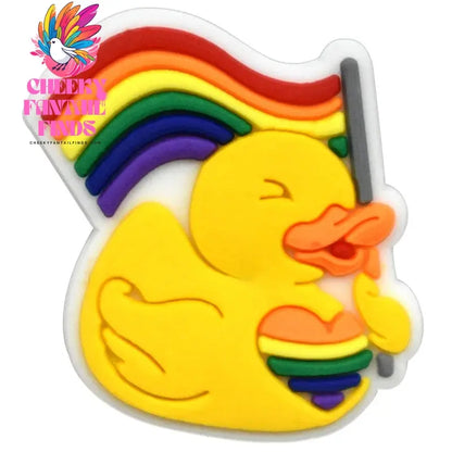 Cute Duck Summer Shoe Charms for Clogs Accessories Charms Clogs Bubble Slides Shoe DIY Shoe Decoration Charms Kids Party Gift - Cheeky Fantail Finds