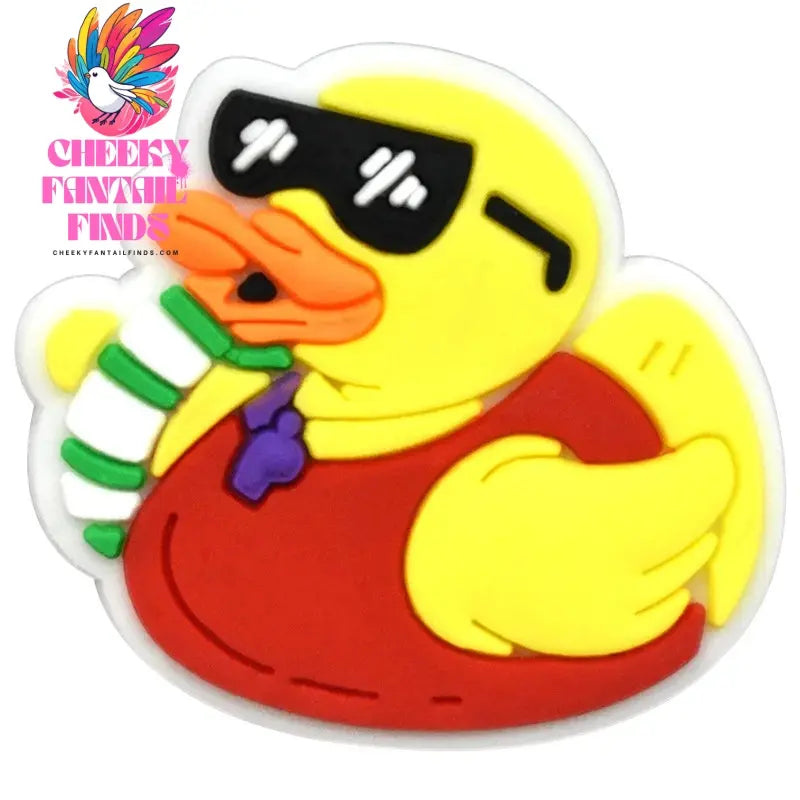 Cute Duck Summer Shoe Charms for Clogs Accessories Charms Clogs Bubble Slides Shoe DIY Shoe Decoration Charms Kids Party Gift - Cheeky Fantail Finds