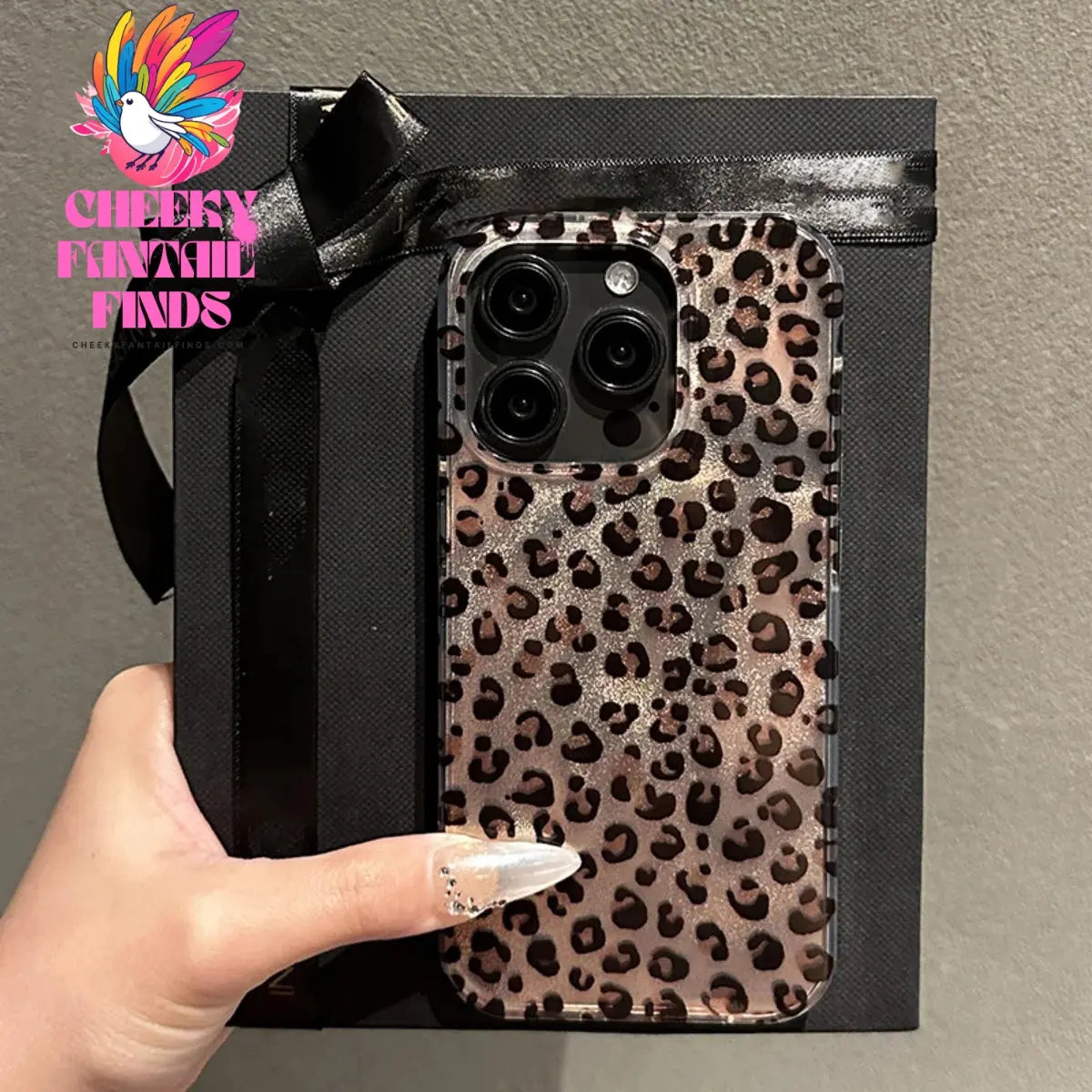 Cute Leopard Print Case for iPhone 16 15 14 13 12 Pro Max 11 Stylish Animal Pattern Soft Shockproof Back Cases Coque Cheeky Fantail Finds