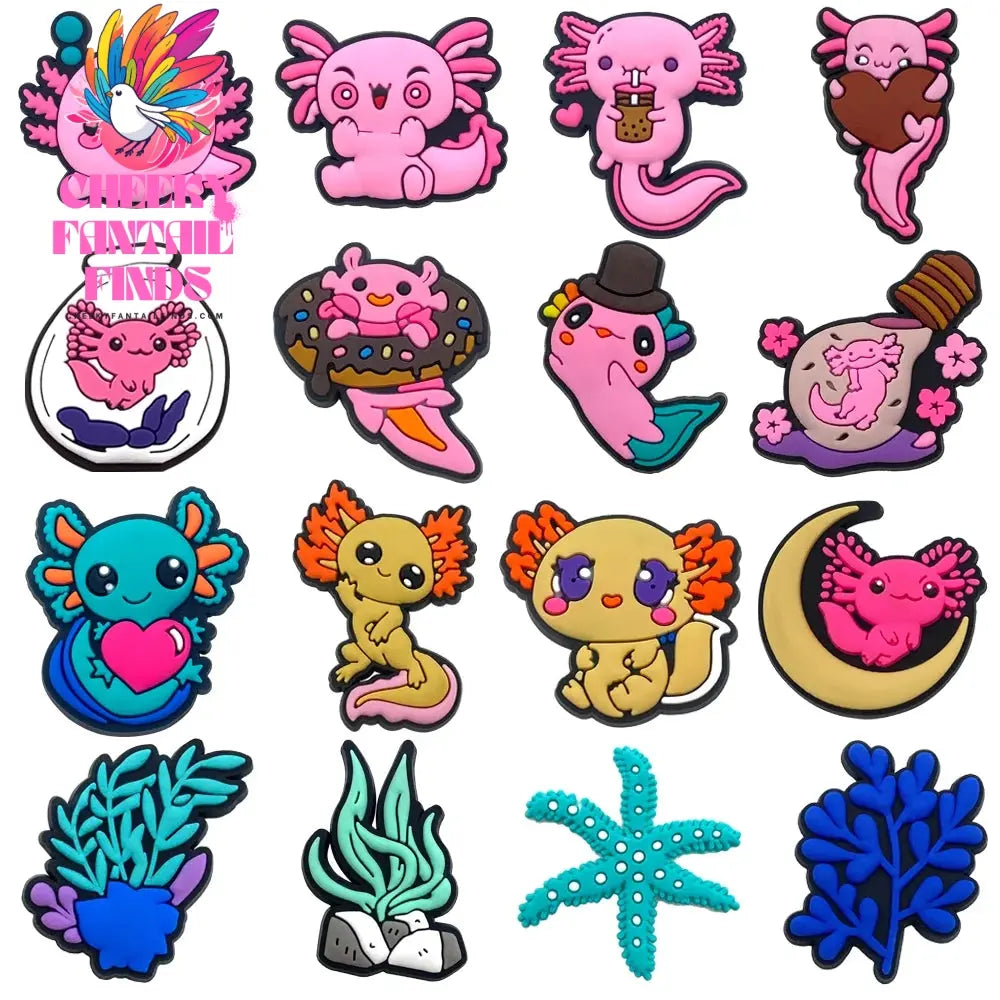Cute Set PVC shoes charms Anime Cartoon DIY Sandals Accessories shoe Decorations boy girl kids gift - Cheeky Fantail Finds