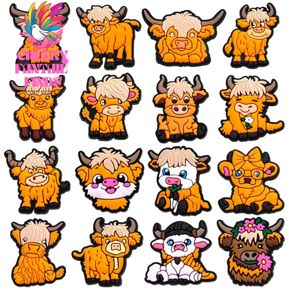 Cute Set PVC shoes charms Anime Cartoon DIY Sandals Accessories shoe Decorations boy girl kids gift - Cheeky Fantail Finds