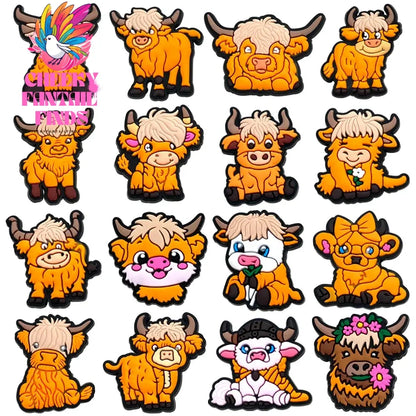 Cute Set PVC shoes charms Anime Cartoon DIY Sandals Accessories shoe Decorations boy girl kids gift - Cheeky Fantail Finds