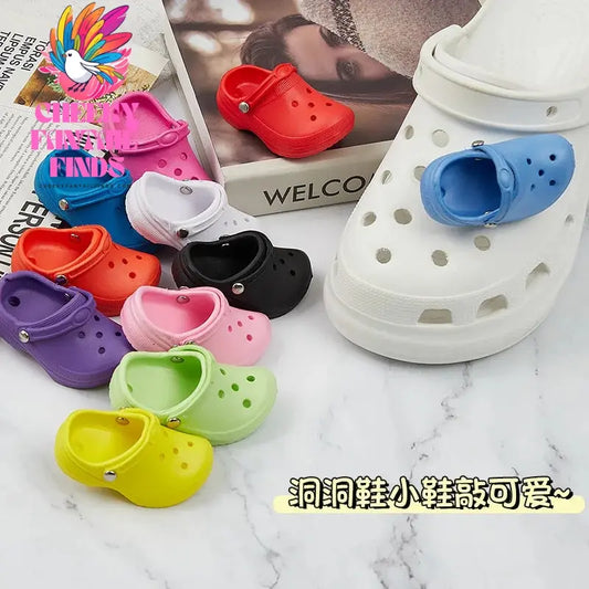 Cute Simulated Mini Shoes Charms for Clogs Sandals Decorations Charms Accessories Womens Girls Mens Funny Shoes Decor Gifts Cheeky Fantail Finds