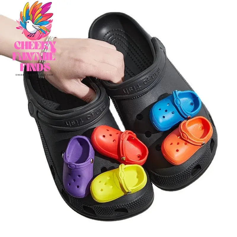 Cute Simulated Mini Shoes Charms for Clogs Sandals Decorations Charms Accessories Womens Girls Mens Funny Shoes Decor Gifts Cheeky Fantail Finds
